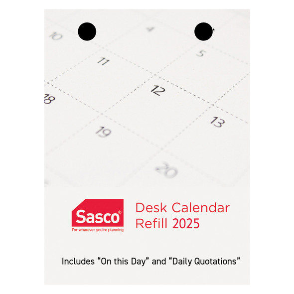 Sasco 2026 Calendar Refill 76 x 102mm Top Opening | Mega Office Supplies Sasco 2026 Calendar Refill 76 x 102mm Top Opening | Mega Office Supplies