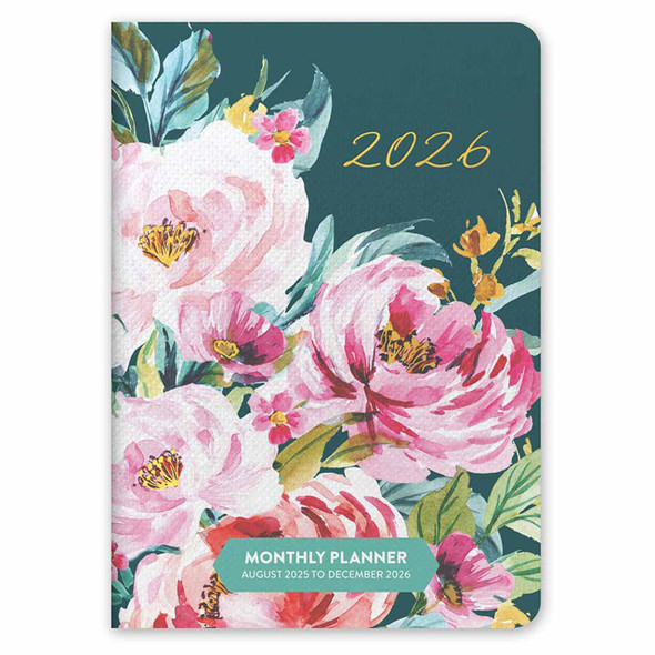 Orange Circle 2026 Bella Flora Monthly Pocket Planner | Mega Office Supplies Orange Circle 2026 Bella Flora Monthly Pocket Planner | Mega Office Supplies
