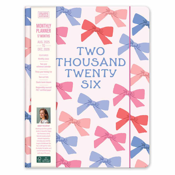 Orange Circle 2026 Sweet Bow Just Right Monthly Planner | Mega Office Supplies Orange Circle 2026 Sweet Bow Just Right Monthly Planner | Mega Office Supplies