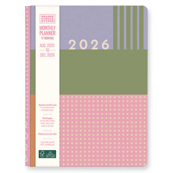 Orange Circle 2026 Colour Block Good Day Monthly Planner | Mega Office Supplies Orange Circle 2026 Colour Block Good Day Monthly Planner | Mega Office Supplies