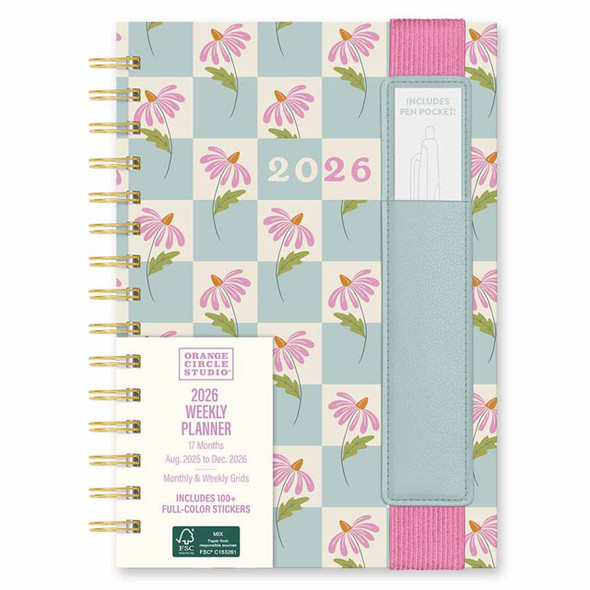 Orange Circle 2026 Coneflower Corner Oliver Planner | Mega Office Supplies Orange Circle 2026 Coneflower Corner Oliver Planner | Mega Office Supplies