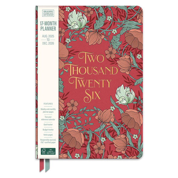 Orange Circle 2026 Age of Romance Clara Clothbound Planner | Mega Office Supplies Orange Circle 2026 Age of Romance Clara Clothbound Planner | Mega Office Supplies