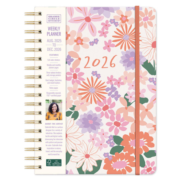 Orange Circle 2026 Secret Garden Tri Tab Planner | Mega Office Supplies Orange Circle 2026 Secret Garden Tri Tab Planner | Mega Office Supplies
