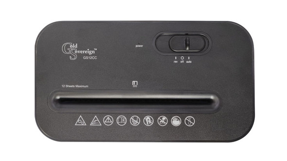 PHE 4 x 33mm Cross Cut Paper Shredder Gold Sovereign GS12CC