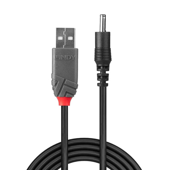 USB to DC Cable 1.35mm Inner 3.5mm Outer Lindy 1.5m