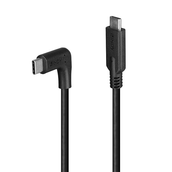 Lindy USB 3.2 C Cable, 90° Right Angle, 10Gbps Lindy USB 3.2 C Cable, 90° Right Angle, 10Gbps