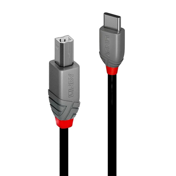 Lindy USB 2.0 C to B Cable, Anthra Line Lindy USB 2.0 C to B Cable, Anthra Line