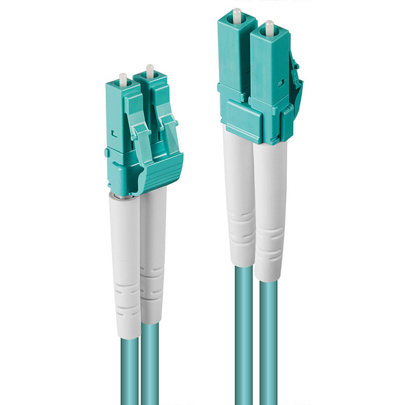 Lindy Fibre Optic Cable LC/LC OM3 Aqua Lindy Fibre Optic Cable LC/LC OM3 Aqua