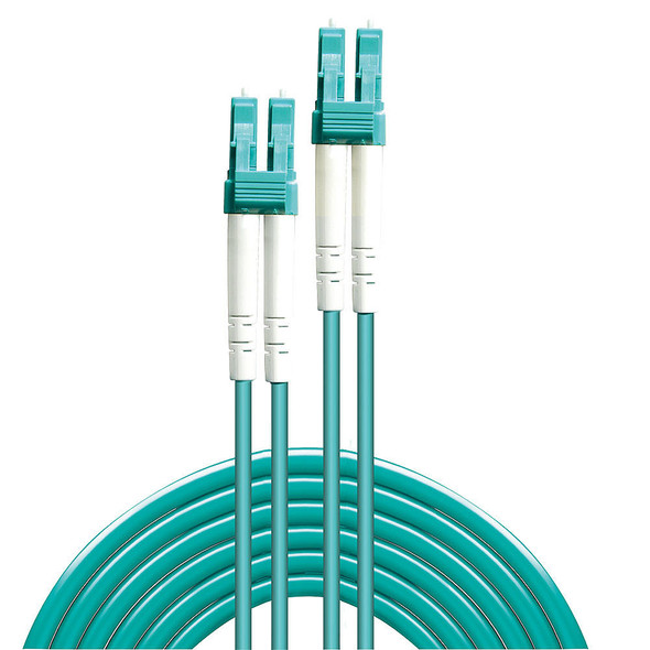 LC/LC OM3 Aqua Lindy Fibre Optic Cable LC/LC OM3 Aqua Lindy Fibre Optic Cable