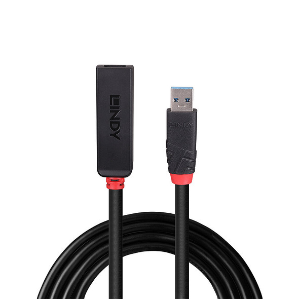 8m USB 3.0 Active Extension Slim Black Lindy 8m USB 3.0 Active Extension Slim Black Lindy