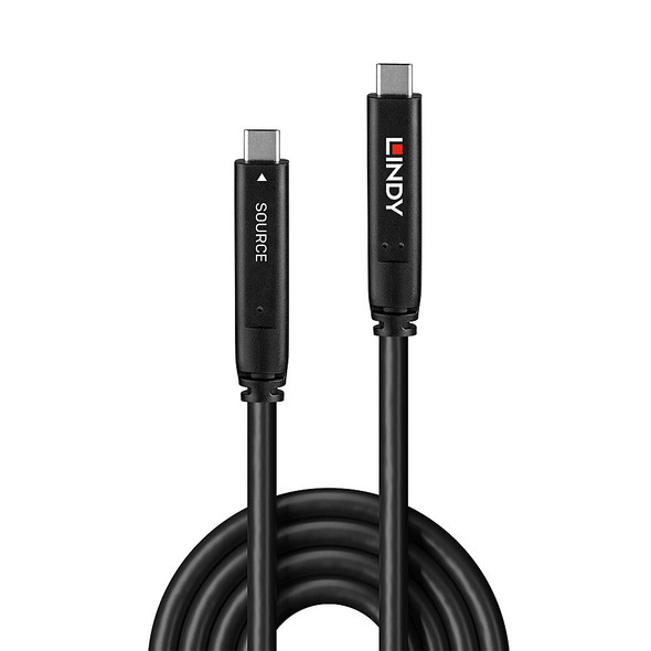 15m USB 3.2 Gen 2 and DP 1.4 Type C Lindy Hybrid Cable 15m USB 3.2 Gen 2 and DP 1.4 Type C Lindy Hybrid Cable