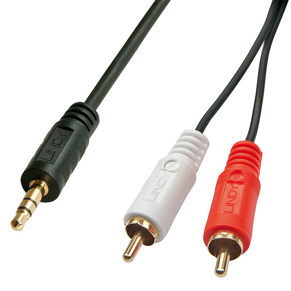 Lindy 20m Premium 3.5mm to RCA Stereo Audio Cable