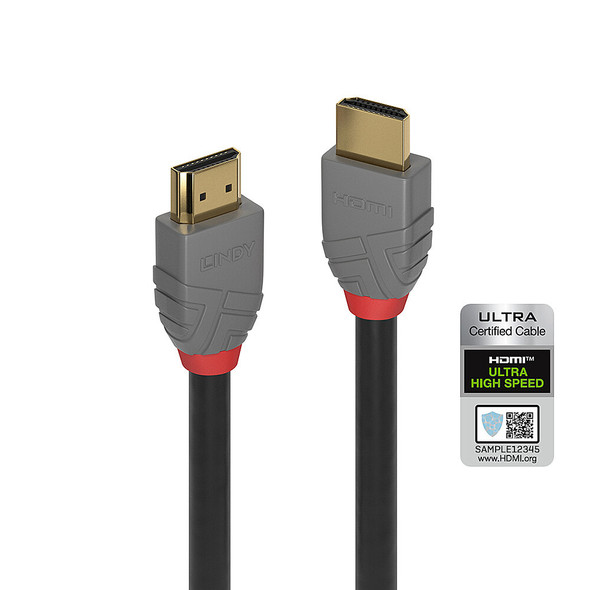 Lindy Ultra High Speed HDMI 2.1 Cable, Anthra Line
