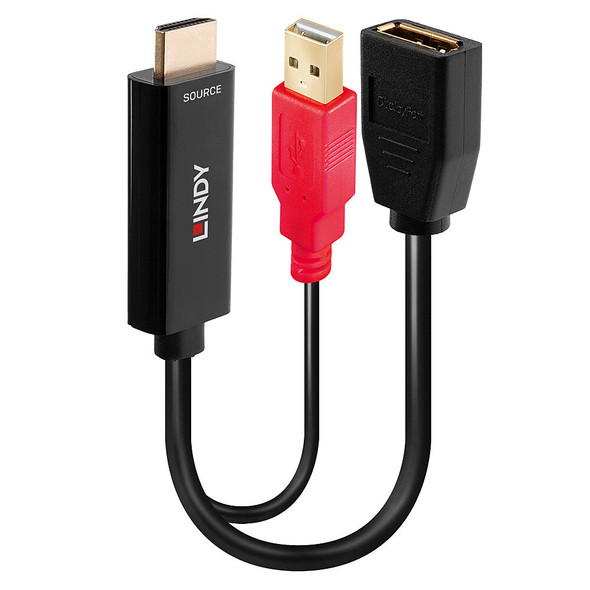 Lindy HDMI 18G to DisplayPort 1.2 Converter with USB Power Lindy HDMI 18G to DisplayPort 1.2 Converter with USB Power