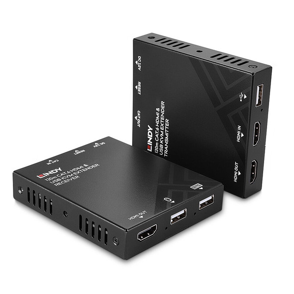 Lindy 120m Cat.6 HDMI and USB KVM Extender Lindy 120m Cat.6 HDMI and USB KVM Extender