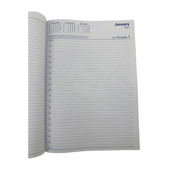 Collins Kingsgrove Diary 2026 141.P99 A4 1 Day to a Page Black Collins Kingsgrove Diary 2026 141.P99 A4 1 Day to a Page Black