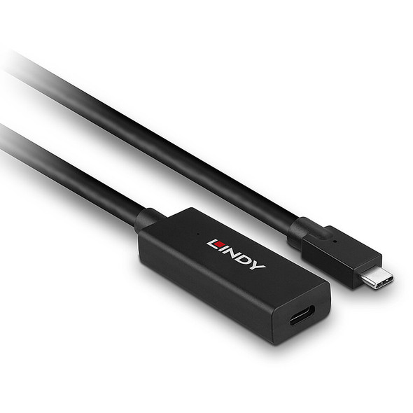 USB 3.2 Gen 2 Active Extension, Type C to C, Lindy 5m USB 3.2 Gen 2 Active Extension, Type C to C, Lindy 5m