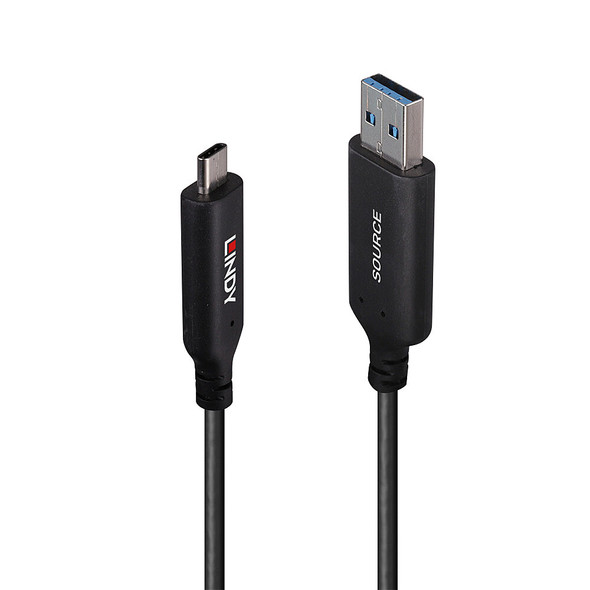 Lindy 10m USB 3.2 Gen 1 Type A to C Hybrid Cable Lindy 10m USB 3.2 Gen 1 Type A to C Hybrid Cable