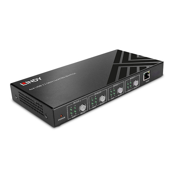 Lindy 4x4 USB 3.2 Gen 1 Matrix Switch Lindy 4x4 USB 3.2 Gen 1 Matrix Switch