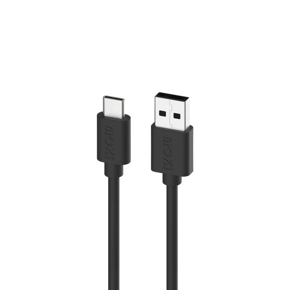 Moki USB-A to USB-C SynCharge Cable 1m Jet Black