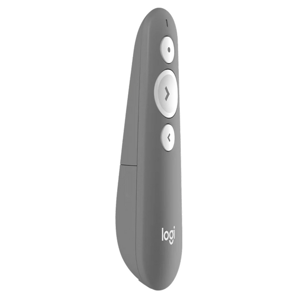 R500s Laser Presentation Remote with In-built Laser Pointer Mid Grey Logitech R500s Laser Presentation Remote with In-built Laser Pointer Mid Grey Logitech