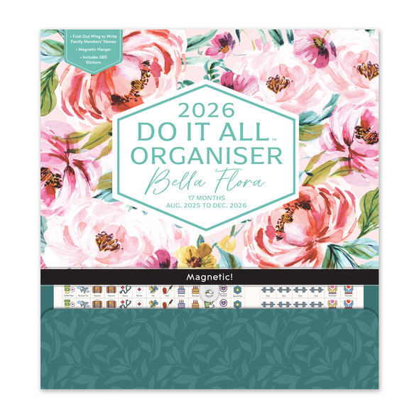 Orange Circle 2026 Bella Flora Do It All Wall Calendar Orange Circle 2026 Bella Flora Do It All Wall Calendar