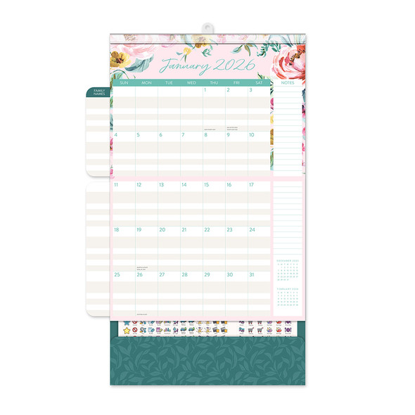 2026 Bella Flora Do It All Wall Calendar Orange Circle 2026 Bella Flora Do It All Wall Calendar Orange Circle