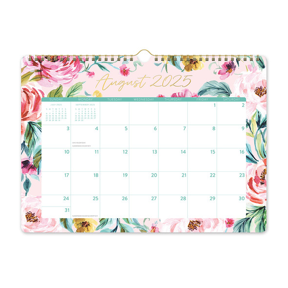 2026 Bella Flora Deluxe Wall Calendar Orange Circle 2026 Bella Flora Deluxe Wall Calendar Orange Circle