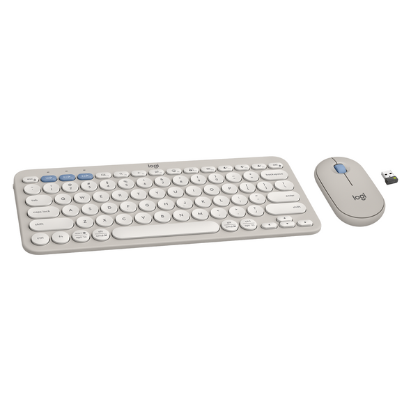 K380S Pebble 2 Wireless Keyboard and Mouse Combo Tonal Sand Logitech K380S Pebble 2 Wireless Keyboard and Mouse Combo Tonal Sand Logitech
