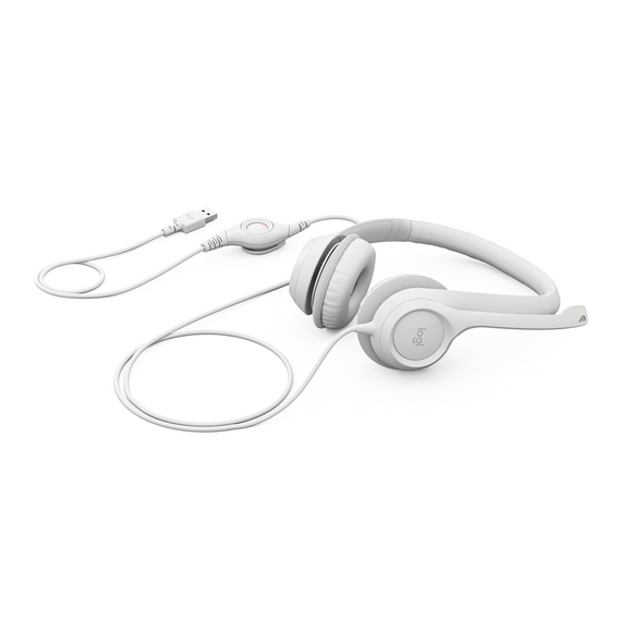 H390 Wired USB-A Headset Off White Logitech H390 Wired USB-A Headset Off White Logitech