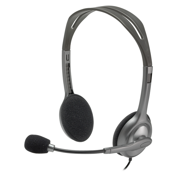 Logitech H110 Wired Stereo Headset Dark Grey Logitech H110 Wired Stereo Headset Dark Grey