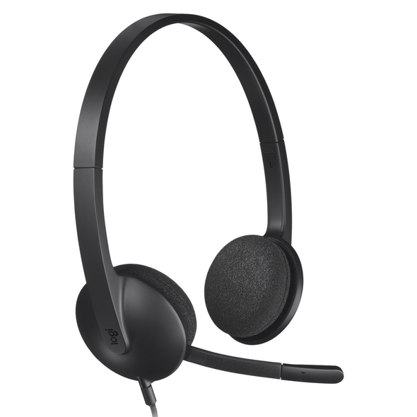 H340 Wired USB-A Headset Black Logitech H340 Wired USB-A Headset Black Logitech
