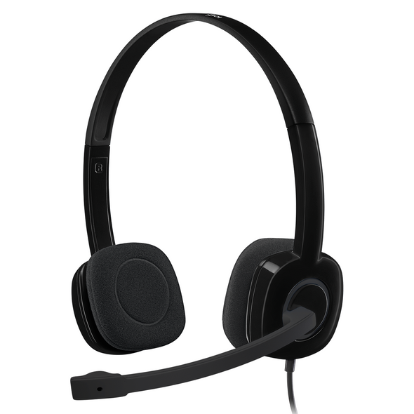 Logitech H151 Wired Stereo Headset Black Logitech H151 Wired Stereo Headset Black