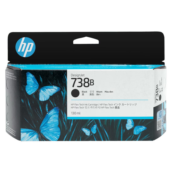 HP 738B DesignJet Ink Cartridge Black 130ml