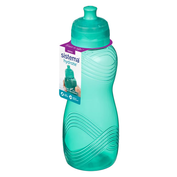 Sistema Wave Bottle 600ml Minty Teal