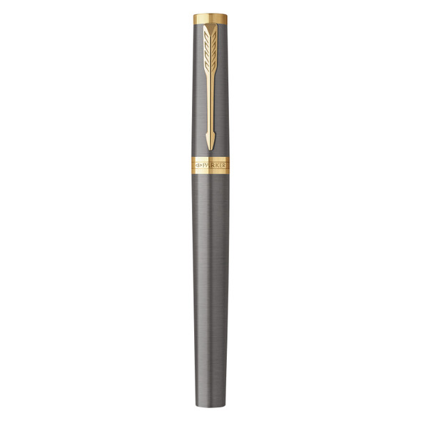 Parker Fine Nib Ingenuity Grey Lacquer Gold Trim Fountain Pen Parker Fine Nib Ingenuity Grey Lacquer Gold Trim Fountain Pen