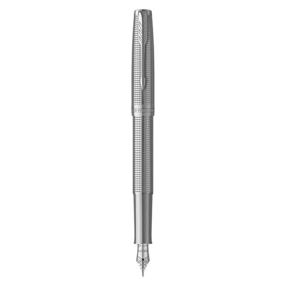 Parker Sonnet Silver Cisele Fountain Pen Fine Nib Parker Sonnet Silver Cisele Fountain Pen Fine Nib