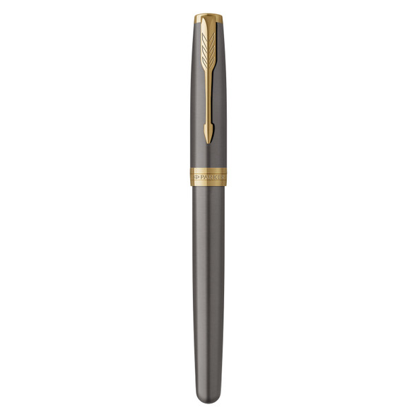 Sonnet Grey Lacquer Gold Trim Fountain Pen Medium Nib Parker Sonnet Grey Lacquer Gold Trim Fountain Pen Medium Nib Parker