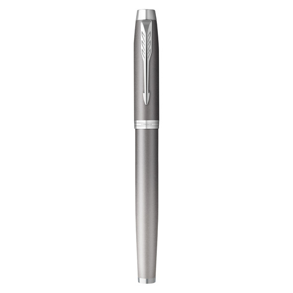 Parker IM Writing Rituals Grey Lacquer and Chrome Trim Fountain Pen Medium Nib
