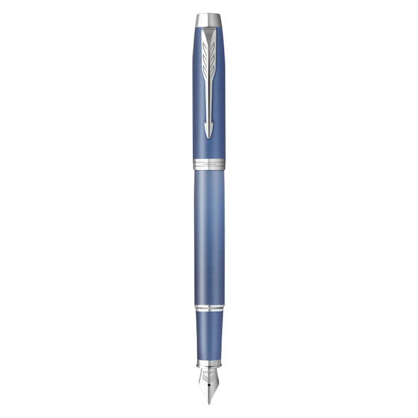 Parker IM Writing Rituals Blue Finish with Gradient Chrome Trim Fountain Pen Medium Nib Parker IM Writing Rituals Blue Finish with Gradient Chrome Trim Fountain Pen Medium Nib