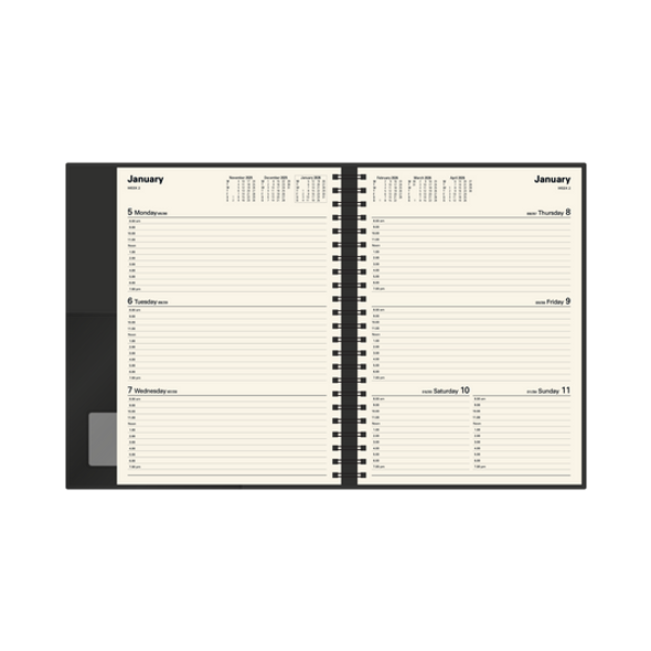Collins Vanessa Diary 2026 A4 Blue Week To View Internal Layout Collins Vanessa Diary 2026 A4 Blue Week To View Internal Layout