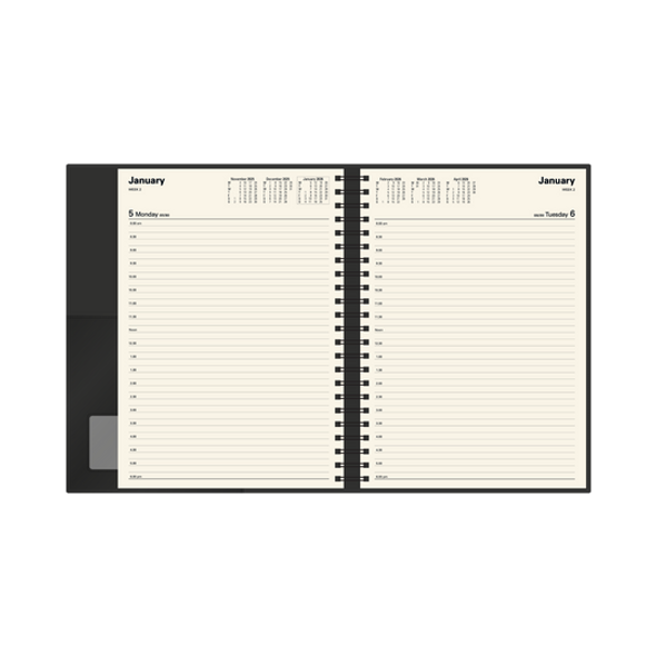 Collins Vanessa Diary 2026 A4 Blue Day To A Page Layout Collins Vanessa Diary 2026 A4 Blue Day To A Page Layout