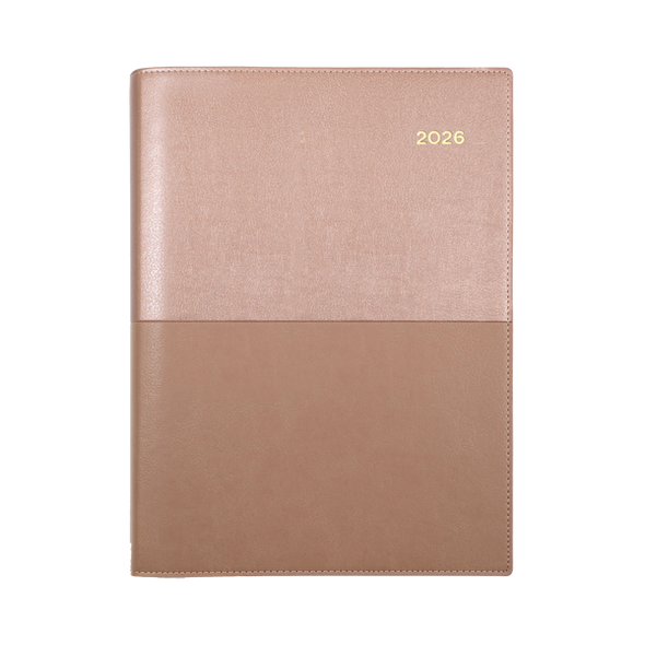 Collins Vanessa Diary 2026 A5 Rose Gold Front Cover Display Collins Vanessa Diary 2026 A5 Rose Gold Front Cover Display