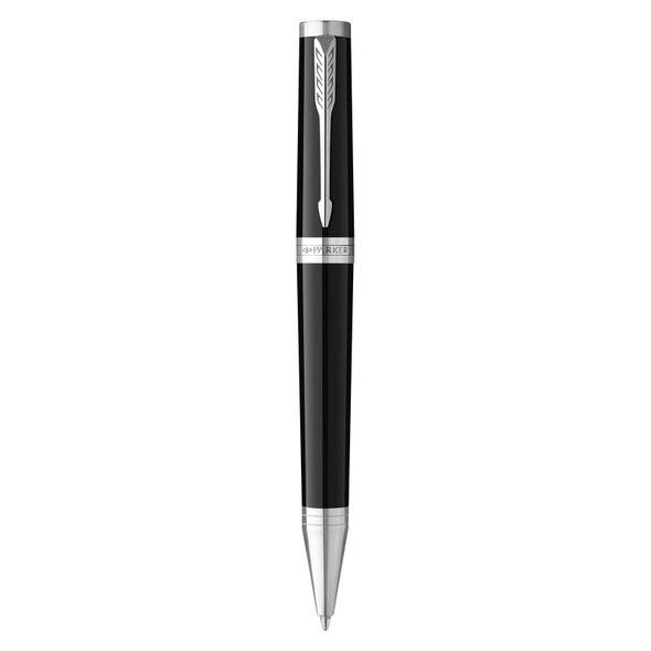 Parker Ingenuity Ballpoint Pen Black Lacquer and Chrome Trim Medium Tip
