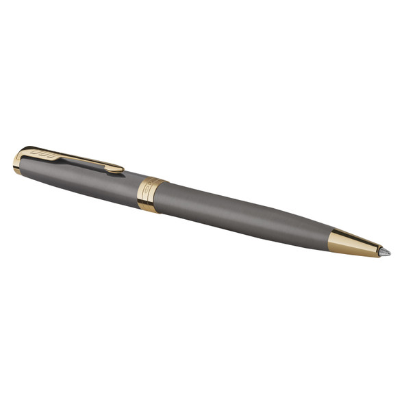 Grey Lacquer Gold Trim Ballpoint Pen Medium Tip Parker Sonnet Grey Lacquer Gold Trim Ballpoint Pen Medium Tip Parker Sonnet