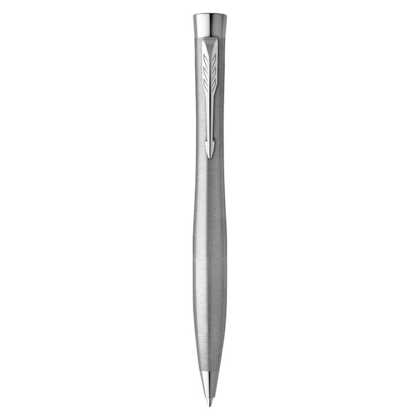 Parker Urban Metro Metallic Chrome Trim Twist Ballpoint Pen Medium Tip