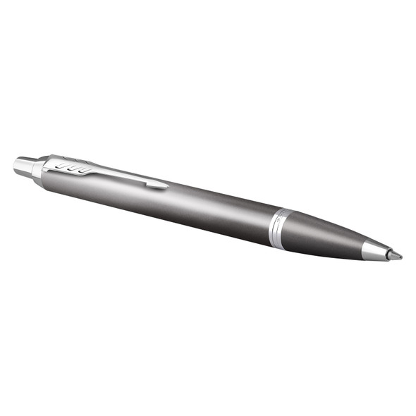 Grey Finish with Gradient Chrome Trim Ballpoint Pen Medium Tip Parker IM Writing Rituals Grey Finish with Gradient Chrome Trim Ballpoint Pen Medium Tip Parker IM Writing Rituals