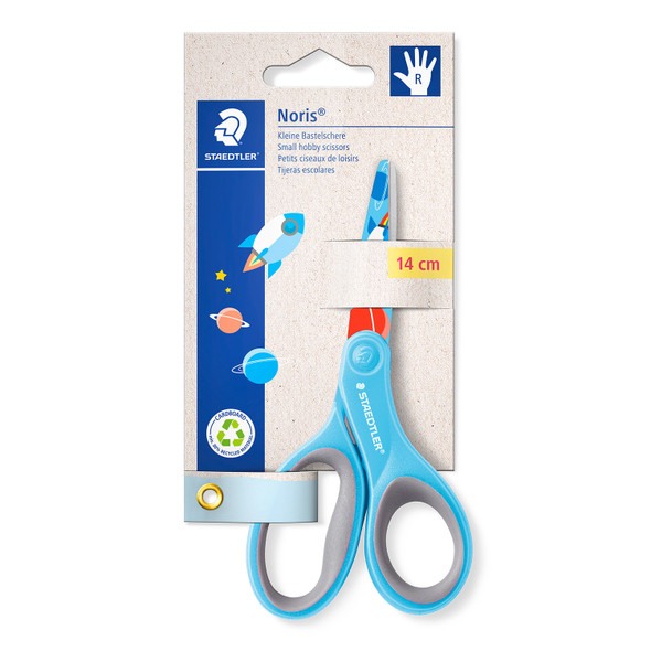 Staedtler Noris Pastel Scissors 14cm 4 Assorted Colours Azure