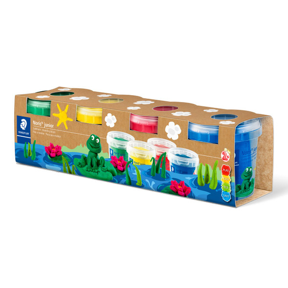 Staedtler Noris Junior Modelling Dough Assorted 4 Primary Colours 813 SLE Staedtler Noris Junior Modelling Dough Assorted 4 Primary Colours 813 SLE
