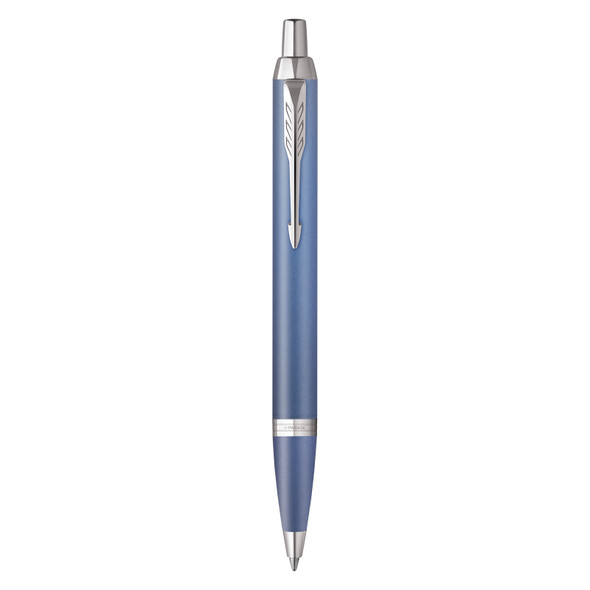 Parker IM Writing Rituals Blue Finish with Gradient Chrome Trim Ballpoint Pen Medium Tip